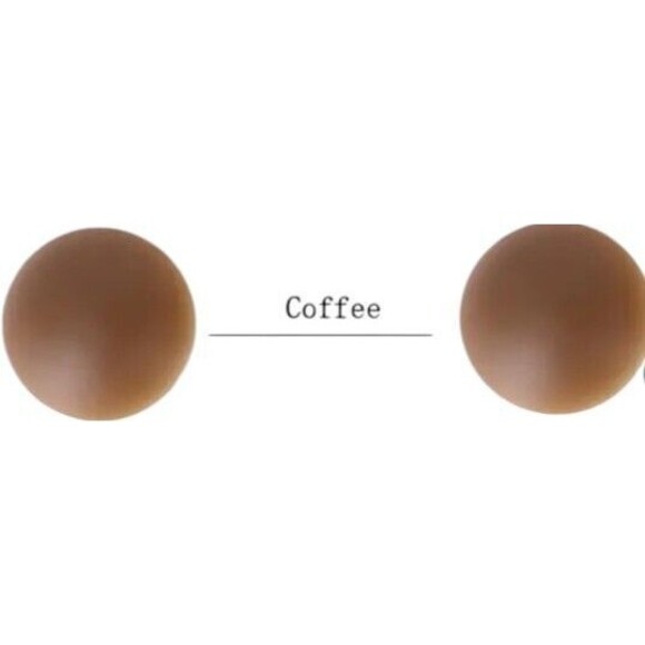 Women's (Coffee) Reusable Nipple Covers-(Brown)-(Size 8cm)-(1 Pair)-(New)-$20.00 - Picture 2 of 5